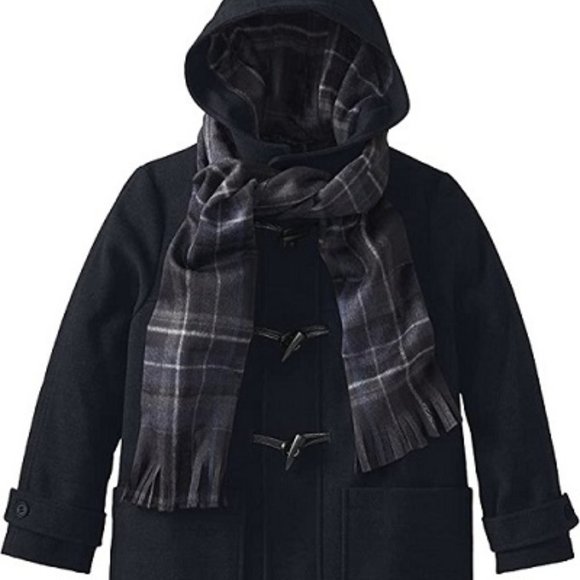 NWT S Rothschild CO Big Boys Hooded Toggle Coat With Scarf 14/16